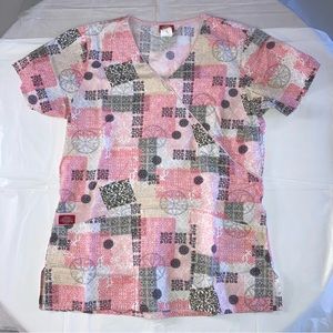 DICKIES Nursing Nurse’s Scrubs Scrub Top XS